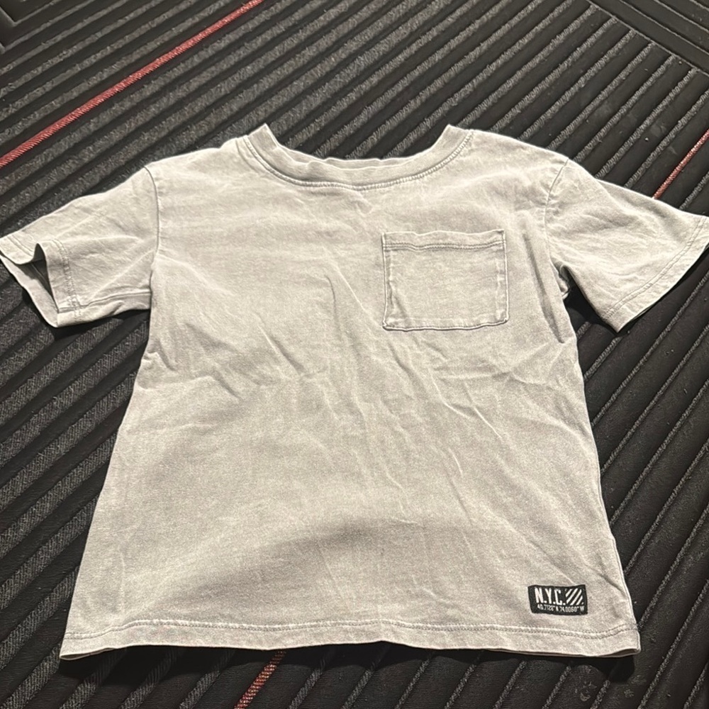 Gray Kids T-Shirt with Pocket